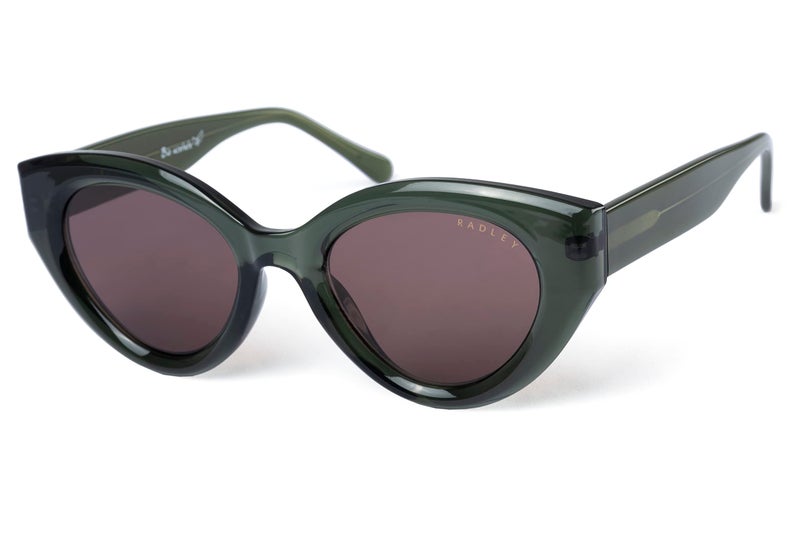 RADLEY London 6502 Women's Chunky Vintage Cat Eye Sunglasses, UV400 Protection, 52 mm, Palm Leaf Green - Image 1