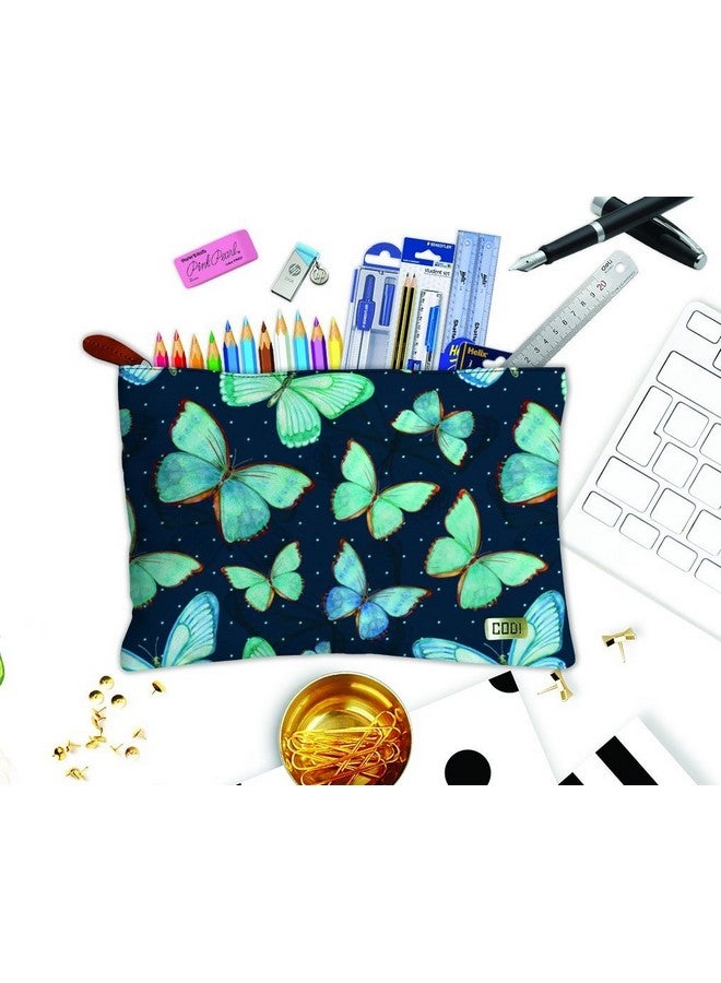 بيبر بلان ديزاين حقيبة قماشية متعددة الأغراض بتصميم طائرة ورقية مصنوعة من مادة البولي قطن للسفر ومستحضرات التجميل والمكتب والأدوات المكتبية والأغراض النقدية وحقيبة اليد. (أزرق، canvasbag_1) - Image 4