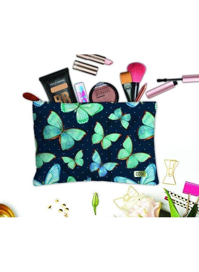 بيبر بلان ديزاين حقيبة قماشية متعددة الأغراض بتصميم طائرة ورقية مصنوعة من مادة البولي قطن للسفر ومستحضرات التجميل والمكتب والأدوات المكتبية والأغراض النقدية وحقيبة اليد. (أزرق، canvasbag_1) - Image 2