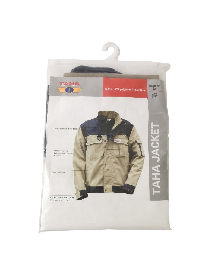 TAHA SAFETY - TAHA SAFETY Ripstop Jacket Protective Workwear Coverall | Full-Body Industrial Safety Suit & Breathable Fabric for Construction, Manufacturing & Hazardous Environments | Size-2XL - Image 1