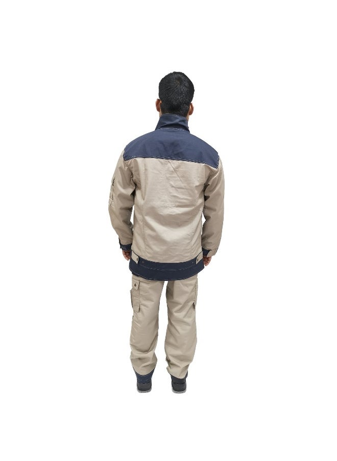TAHA SAFETY - TAHA SAFETY Ripstop Jacket Protective Workwear Coverall | Full-Body Industrial Safety Suit & Breathable Fabric for Construction, Manufacturing & Hazardous Environments | Size-2XL - Image 1