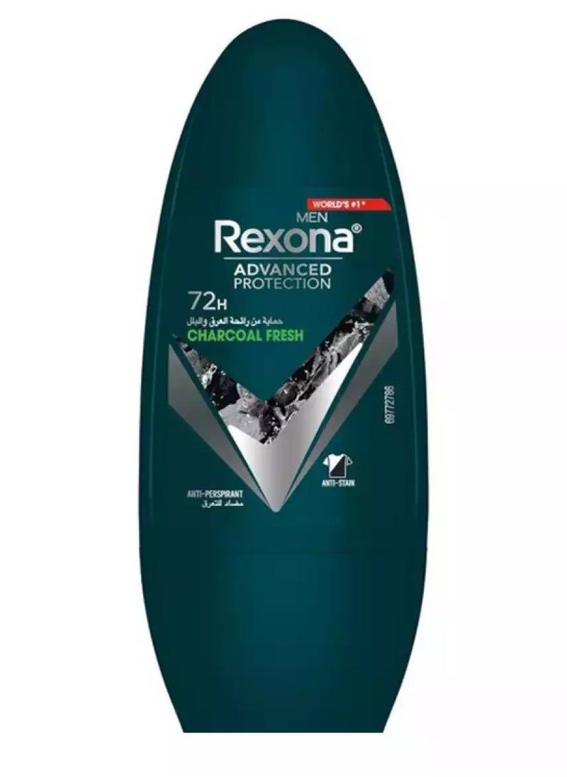 Rexona Men Advanced Protection 72H Roll On Deodorant Charcoal Fresh 50ml 