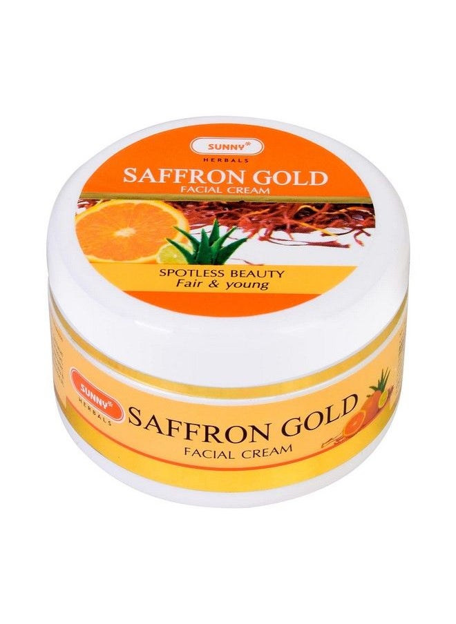 Sunny Saffron Gold Facial Cream With Goodness Of Aloevera Saffron & Multifruits ; Instantly Revitalizes Dull Complexion Maintains Skin Elasticity Evens Skin Tone ; For Women Of All Skin Type 100Gm  - Image 2