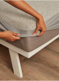 Wakefit Wakefit 100% Waterproof Premium Cotton Mattress Protector (200 x 160 cms - Queen Size, Grey) | Breathable and Hypoallergenic Ultra Soft Fitted Bed Protector  - Image 1