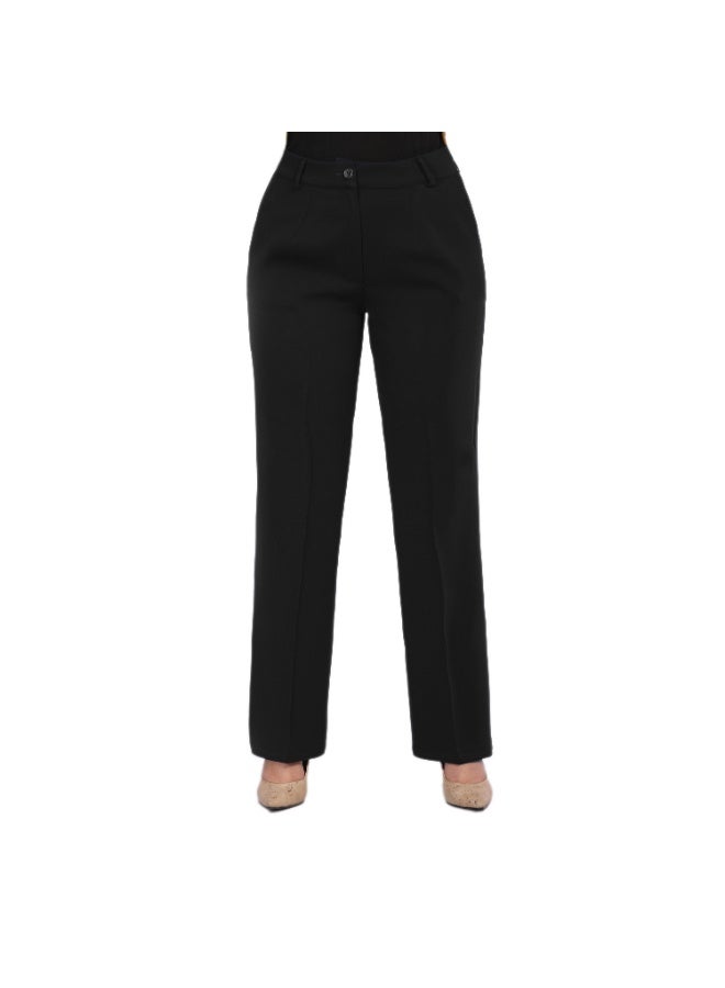 Smoky Egypt High Waist Straight Leg Pants with Side Pockets - Image 1