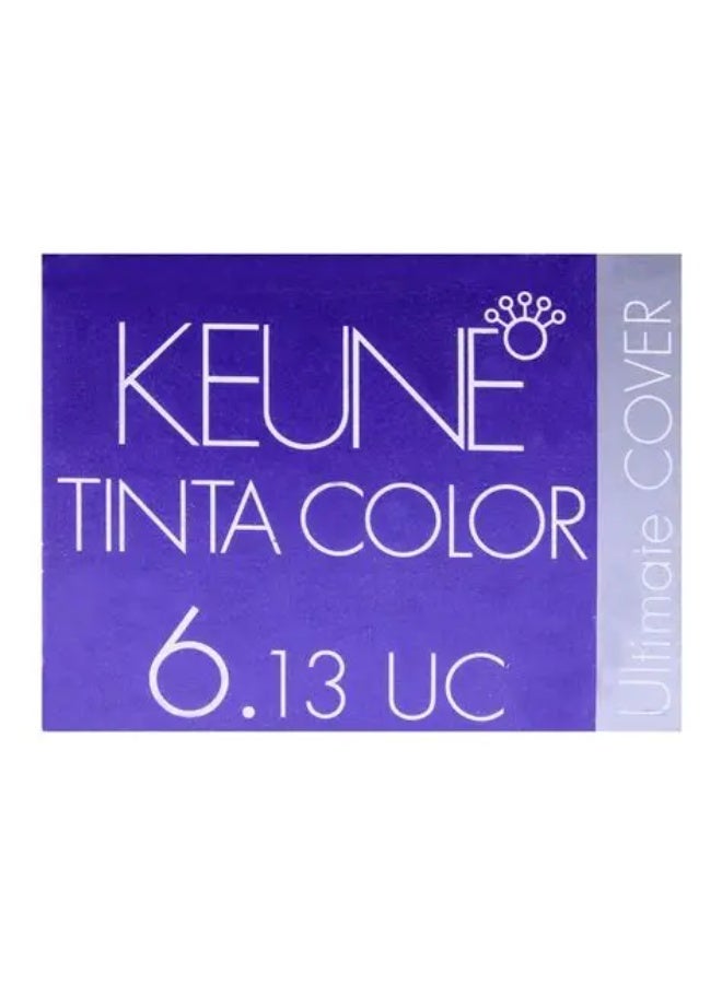 كين عبوتين من صبغة شعر كيون تينتا كولور رقم 6.13 لون أشقر ذهبي رمادي غامق ألتميت كوفر يو سي تحتوي على بروتين الحرير المعالج بتقنية سولامر خالية من البارابين - Image 4