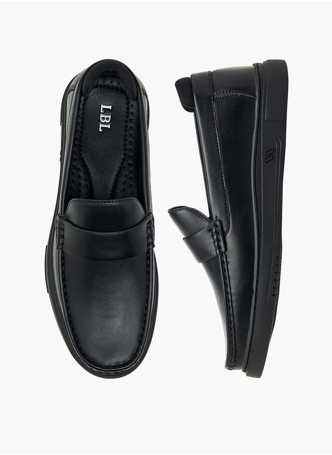 LBL by Shoexpress Men's Solid Slip-On Loafers  - Image 1