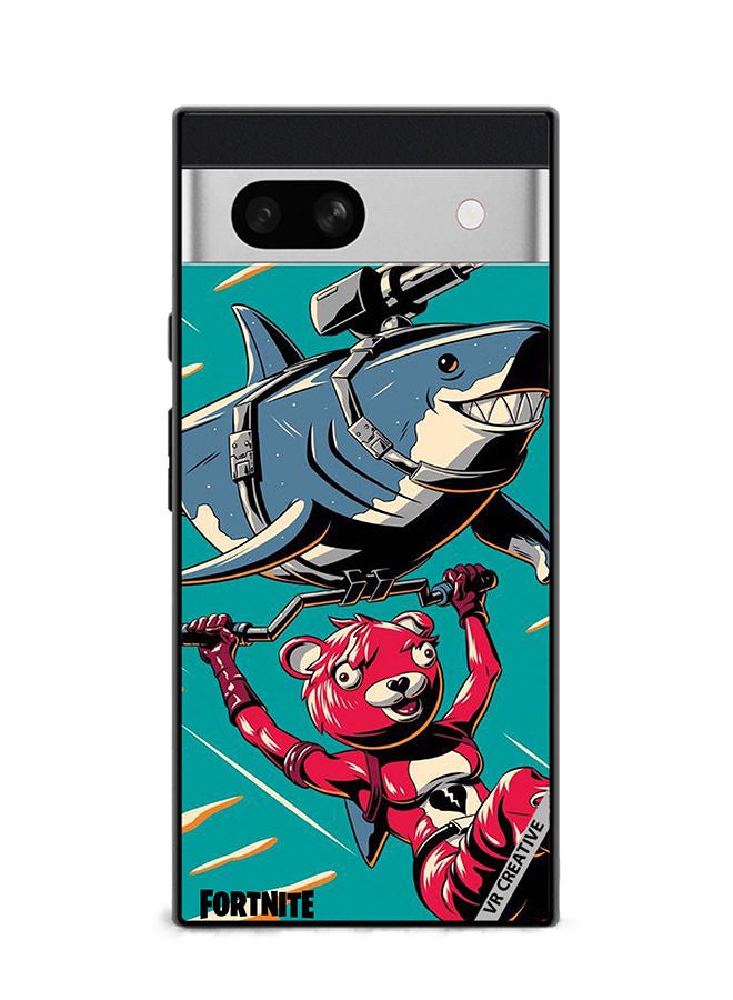 VR CREATIVE Protective Case Cover For Google Pixel 7a Fortnite Poster Design Multicolour - Image 1