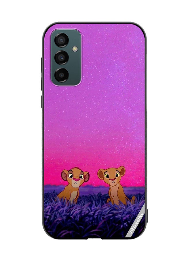 VR CREATIVE Protective Case Cover For Samsung Galaxy M23 Lion King Design Multicolour - Image 1
