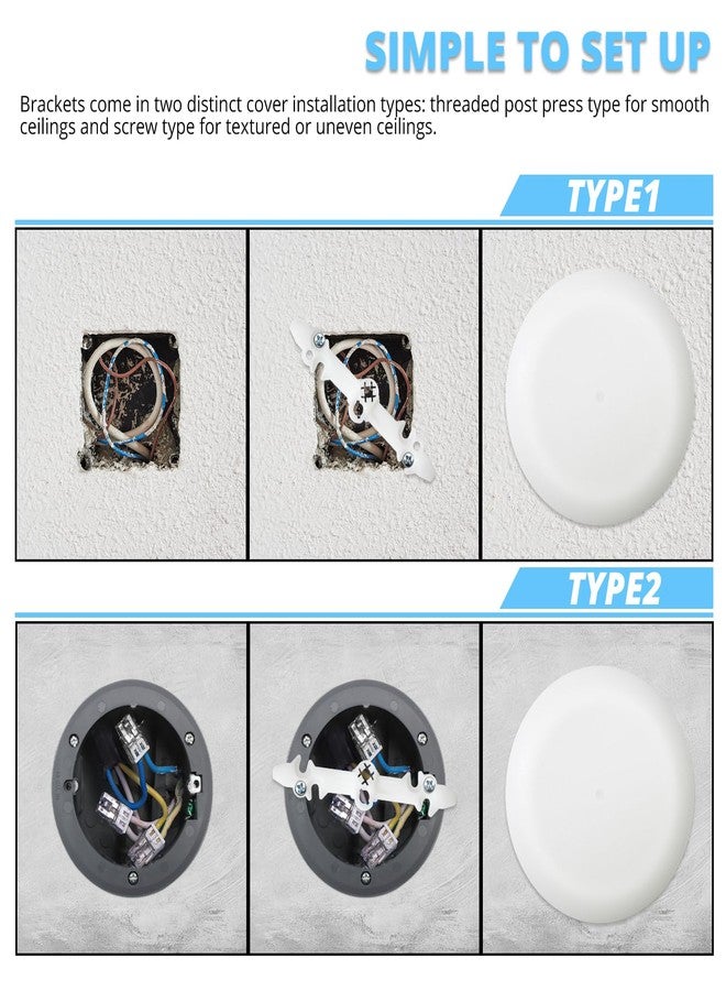 XGGYA Round Electrical Outlet Box Cover Ceiling Mounting 1PC - Image 4