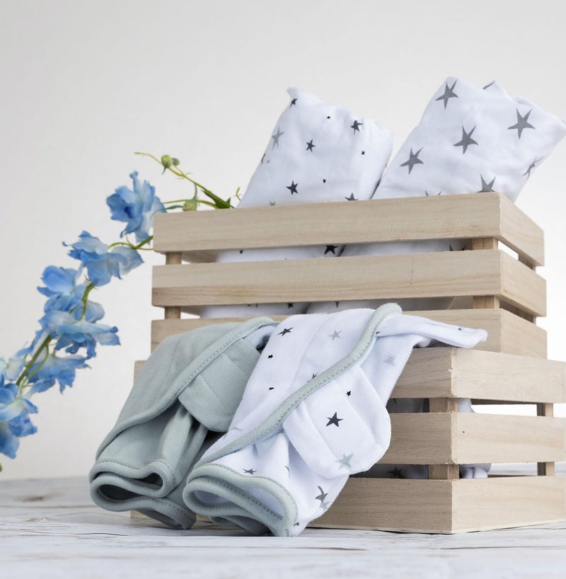Ely's & Co. Adjustable Swaddles for Newborn, Baby Swaddles 0-3 Months, Swaddle Sack for Baby Girl/Boy, 2 Pack (Grey Star) - Image 4