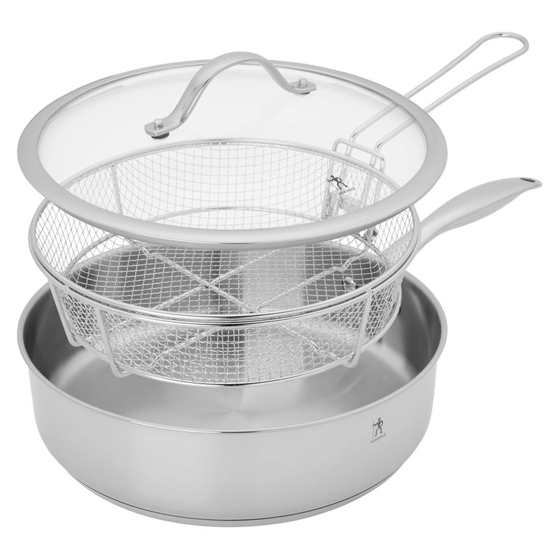 Henckels Aragon 5qt Stainless Steel Saute Pan with Lid Fryer Basket - Image 2
