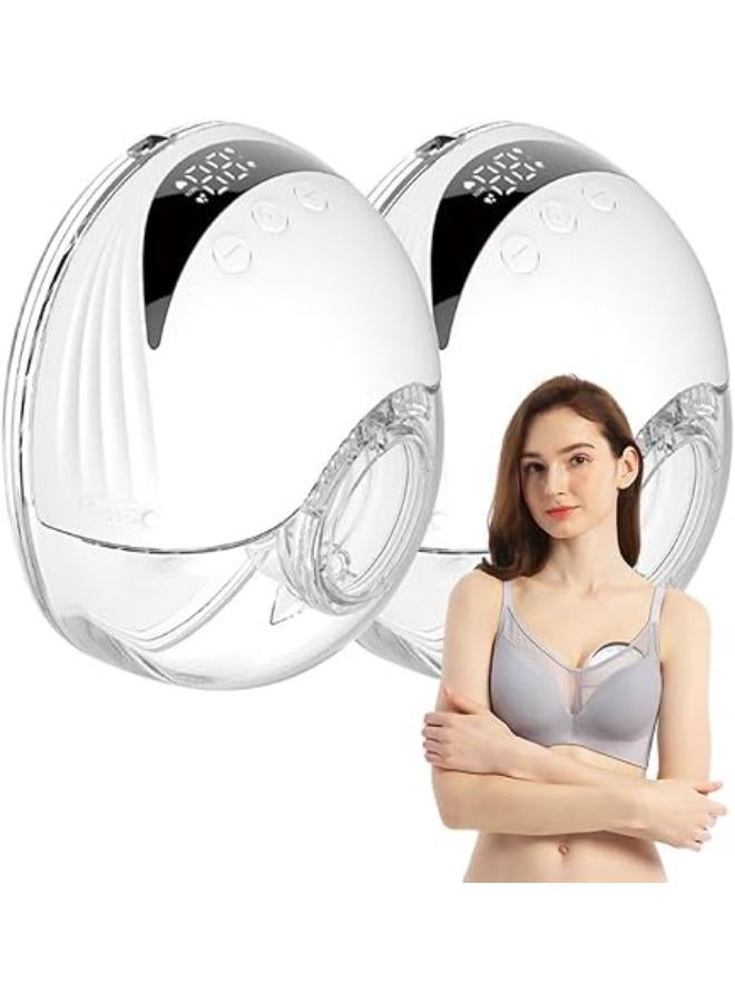 Wearable Breast Pump Hands Adjustable 4 Modes & 12 Levels