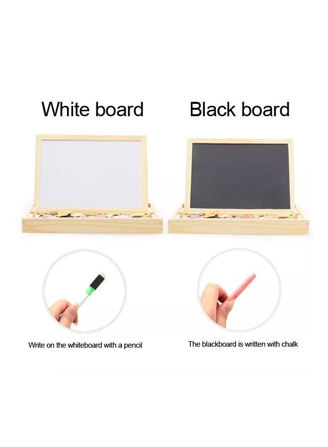 JSAITOYS Wooden Magnetic Jigsaw Puzzle Animal Double-Sided Drawing Board Children's Educational Puzzle - Image 2