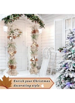 Generic 1PCS Fall Garland, 6FT/180cm Autumn Maples Leaf Pumpkin Berry Garland Fall Decor Suitable for Thanksgiving   Mantle Fireplace Farmhouse Harvest Decor  - Image 5