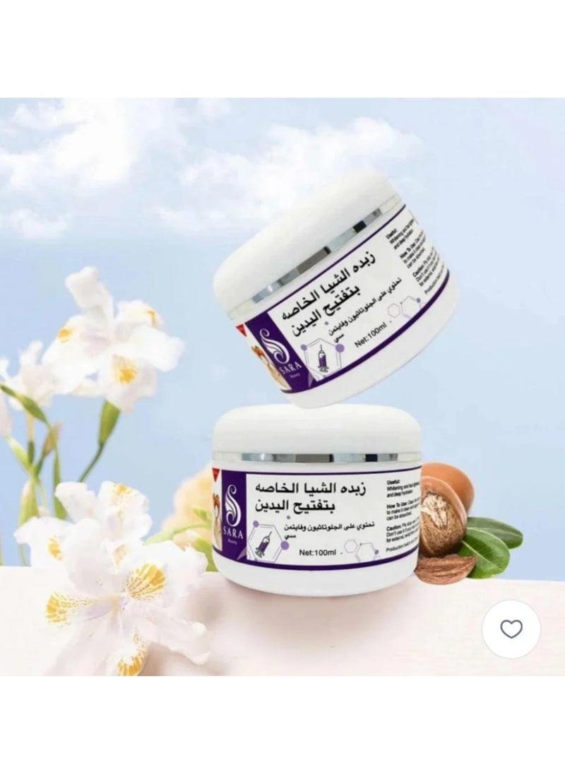 SARA BEAUTY - Shea Butter for Hand Whitening with Glutathione and Vitamin C - 100 ml - Image 1