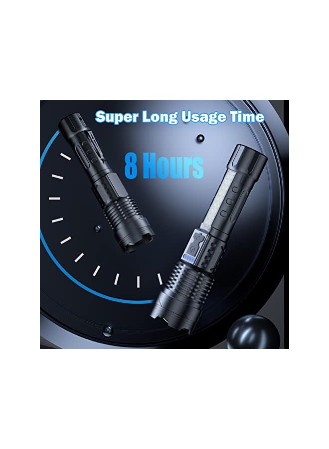 promass Flashlight High Lumens Rechargeable 2 Pack, 990000 Lumen Super Bright Led Flashlights with 7 Light Modes, IPX6 Waterproof, Powerful Handheld Flash Light for Camping Home Emergencies - Image 4