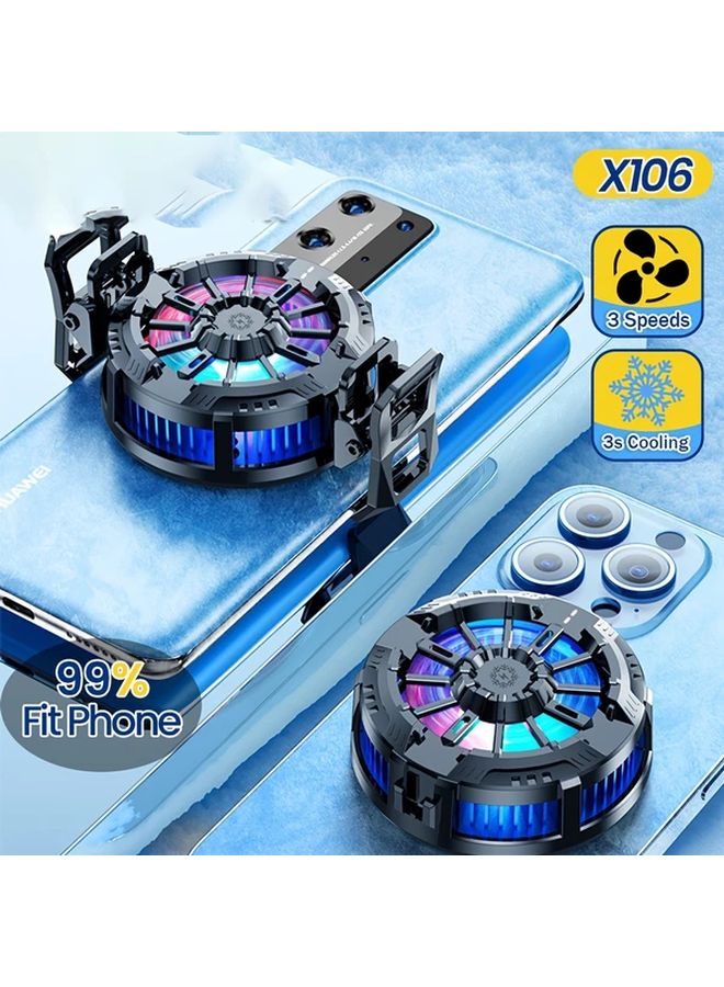 مبرد هاتف مغناطيسي عالمي مع 4 أزواج تبريد للإلكترونيات - متوافق مع أبل وأندرويد - Image 2
