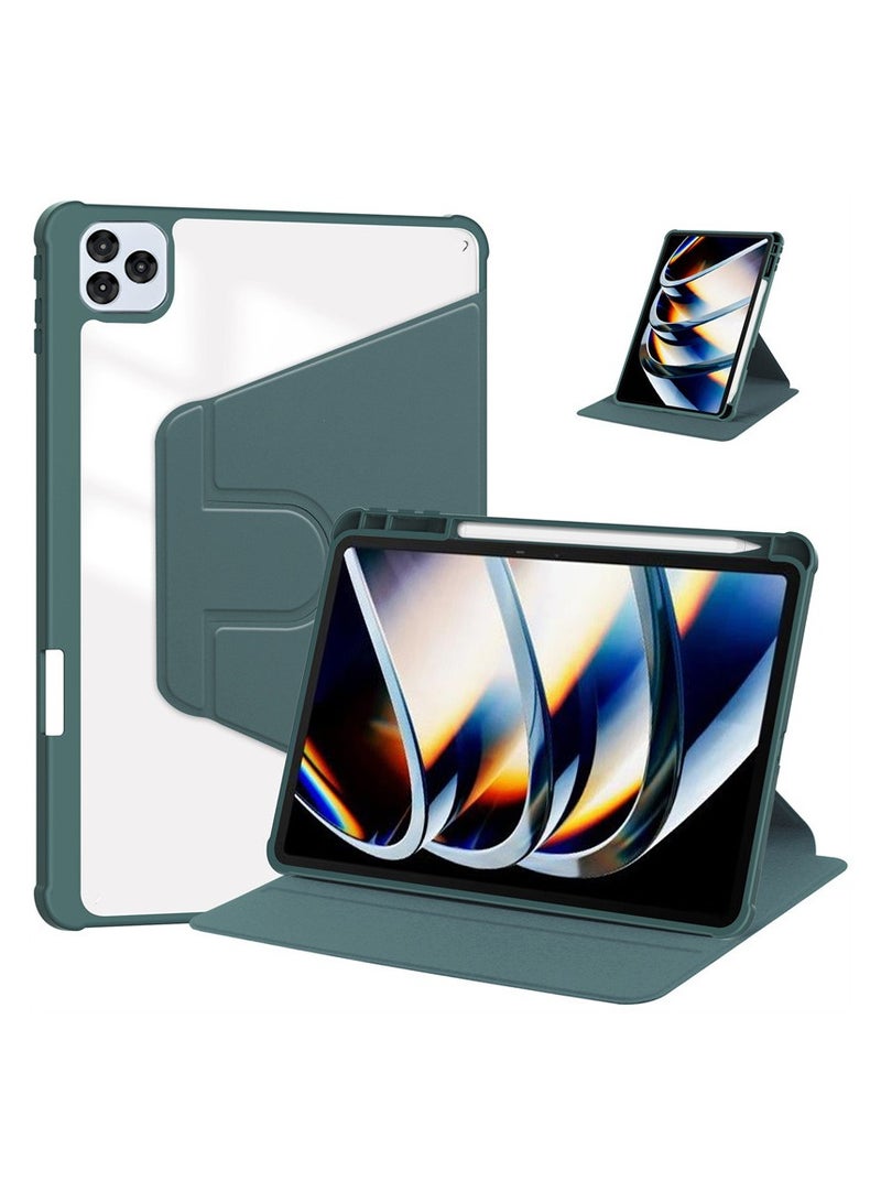 عام غطاء مناسب لـ itel Vista Tab 10/Tab 11 (10.1 بوصة) - تصميم أكريليك دوار متكامل - غطاء جلدي مقاوم للسقوط - تركيب دقيق - متين ودائم