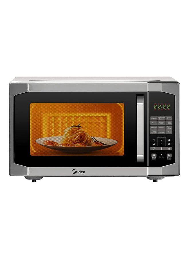 Midea Microwave Oven with Grill, Digital Touch Control,Child-Safety-Lock, 7 Auto Menus, LED Display with Timer, Grilling Roasting & Cooking Functions, Large Capacity 42 L EG142A5L Silver/Black - Image 1