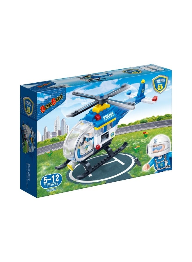 Banbao - Police Chopper Set 122 Pieces - 7008 - Image 1