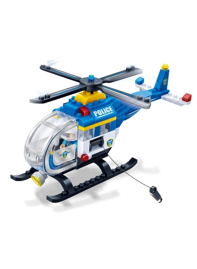 Banbao - Police Chopper Set 122 Pieces - 7008 - Image 2
