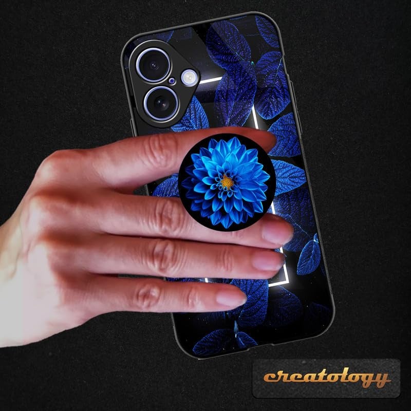 Creatology ® Case Holder Phone Grip – Compatible with Samsung, iPhone, ONEPLUS & More Phone Cases – Anti-Drop, One-Handed Use, Phone Stand (Pack of 1) (Flowers) - Image 5