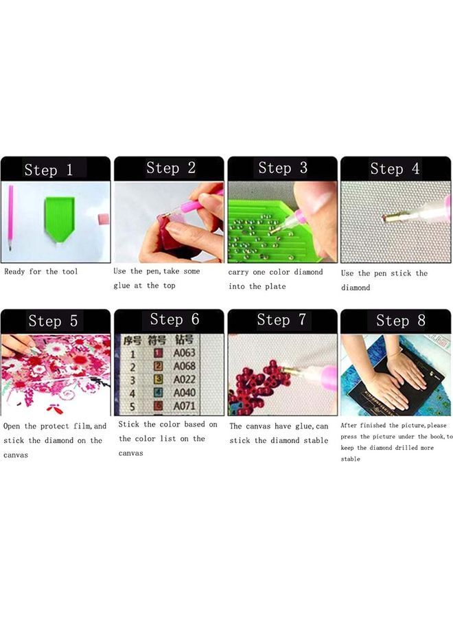 NIBEMINENT 5D DIY Decorative Diamond Painting Kit Multicolour - Image 3