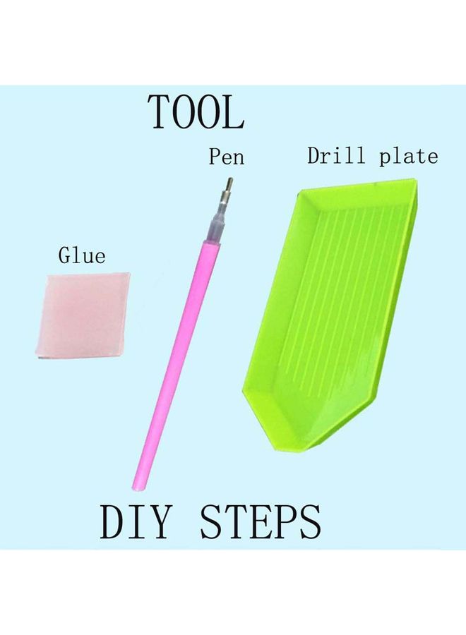 NIBEMINENT 5D DIY Decorative Diamond Painting Kit Multicolour - Image 2