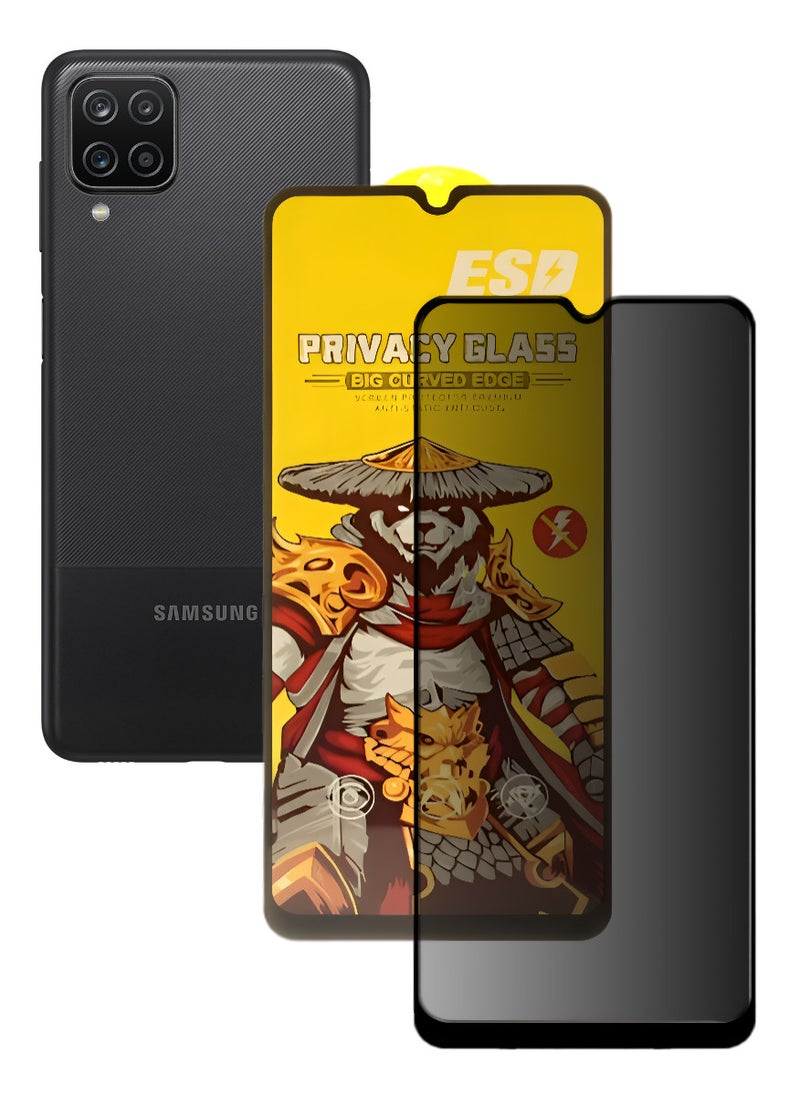 ESD Tempered Dustproof Glass Screen Protector Compatible For Samsung Galaxy A12 - Image 1