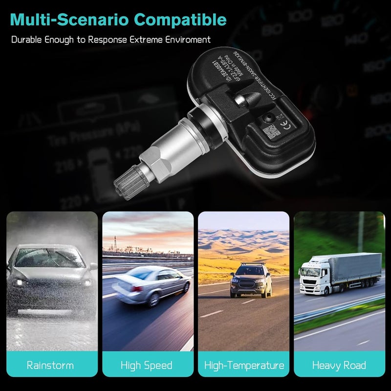 AULINK أجهزة استشعار ضغط الإطارات بتردد 315 ميجاهرتز TPMS لفورد 2005-2011 إسكيب إيدج إكسبيديشن إكسبلورر فلكس فوكس إف-150 فيوجن موستانج لينكولن إم كيه إس إم كيه تي إم كيه إكس إم كيه زد مازدا ميركوري بديل# 6F2Z1A189A 7L1Z1A189A - Image 5