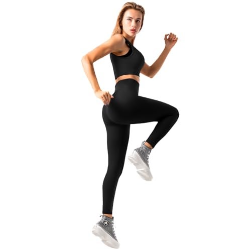 Fawarior High Waisted Leggings for Women, Buttery Soft Workout Yoga Leggings Navy Blue LXL - Image 5