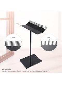 Ehdis EHDIS Hair Extension Holder,Stainless Steel and Acrylic Hair Extension Organizer Wigs Storage Professional Hair Extensions Stand Hanger Organizer for Salons Shop Barber  - Image 2