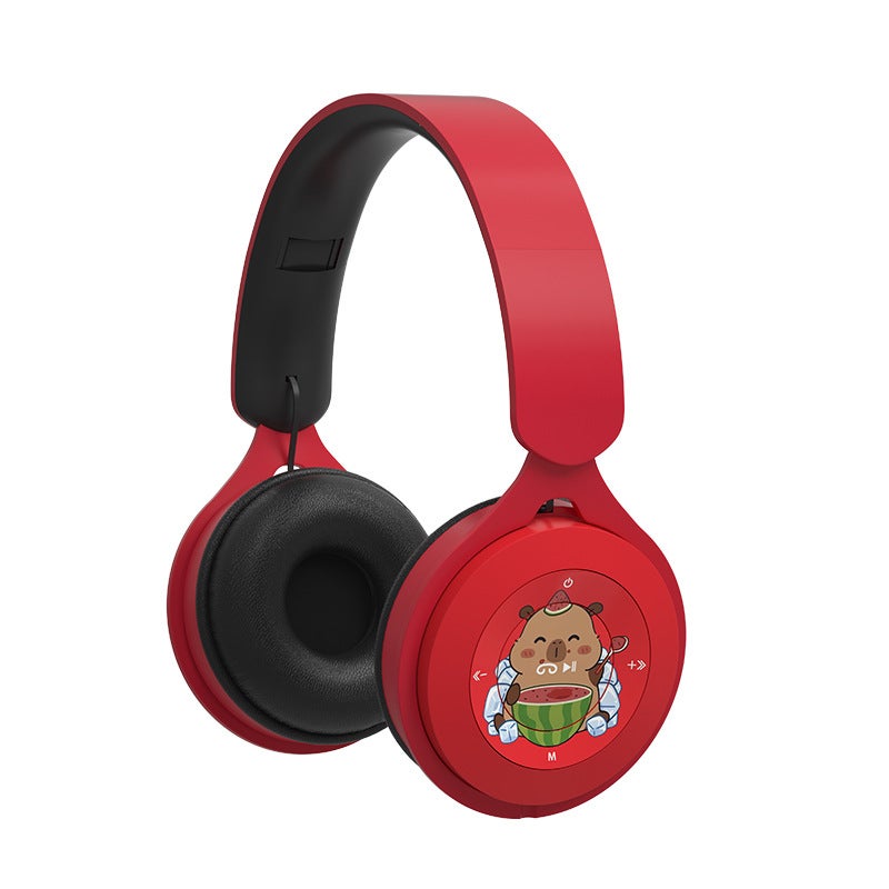 Cross-border Y08 Cartoon Bluetooth Headset Mini Portable Foldable with FM Support for Kids