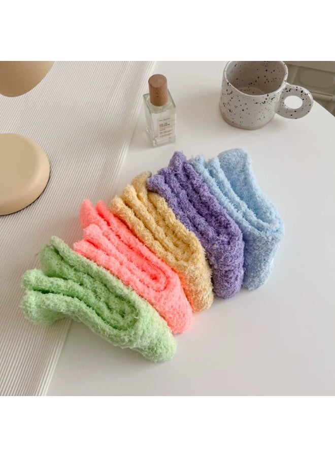 COYO 5 أزواج من جوارب المستشفى غير المنزلقة مع قبضة للنساء جوارب منزلقة للنساء هدايا - Image 3