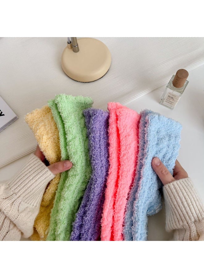 COYO 5 أزواج من جوارب المستشفى غير المنزلقة مع قبضة للنساء جوارب منزلقة للنساء هدايا - Image 5