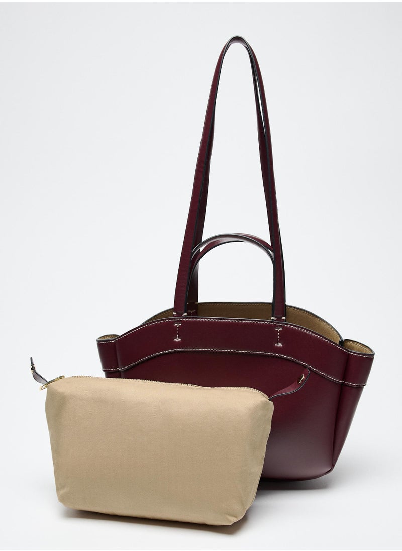 Zara Tote Shopping Bag with Removable Bundle  - Image 2