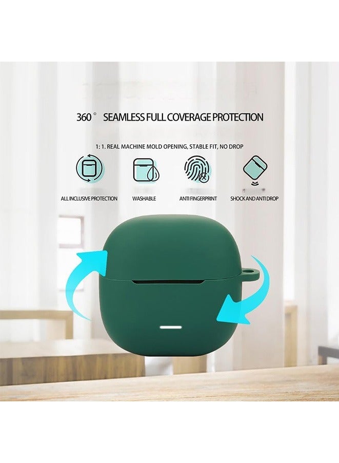 Case Compatible with Xiaomi Redmi Buds 6 Lite, Ultra-thin Soft Cover, Slim-Fit, Anti-Fall, Silicone Shockproof Protective Case for Xiaomi Redmi Buds 6 Lite (black) - Image 4