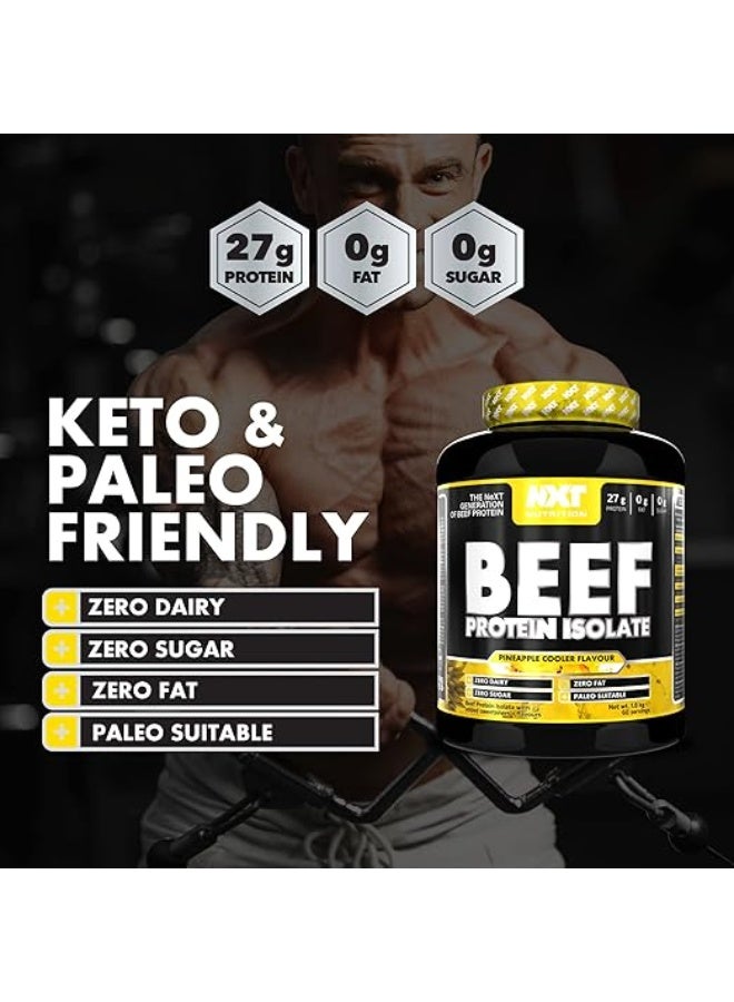 Nxt Nutrition Beef Protein Pineapple Cooler Flavour 1.8kg - Image 4
