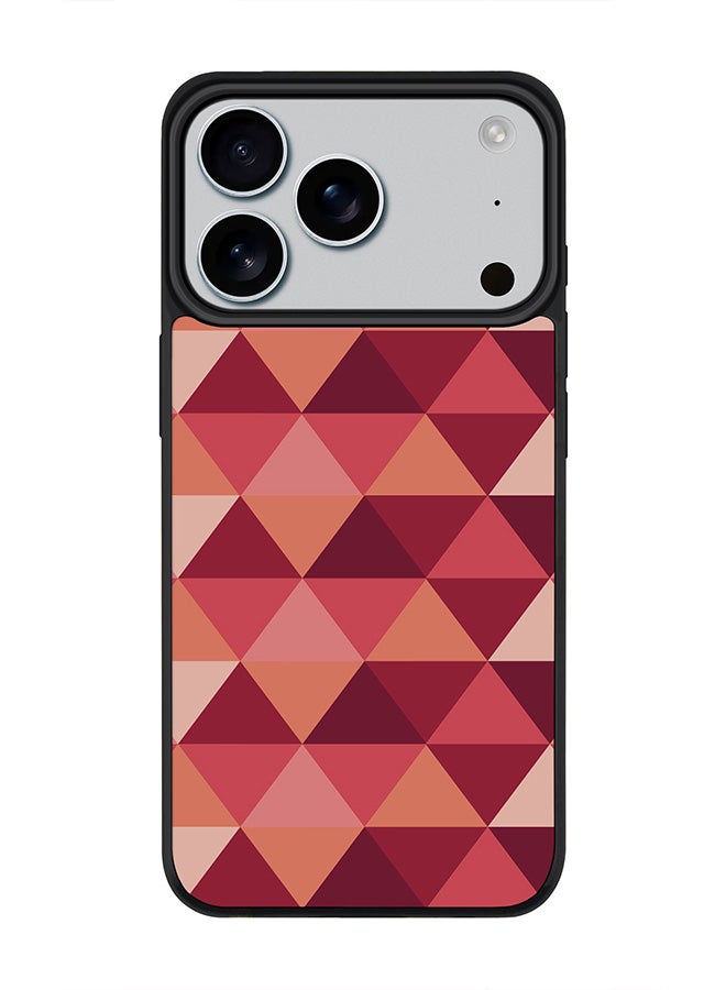 Stylizedd iPhone 17 Pro Case, [Compatible with MagSafe] Slim Magnetic cover Phone Case iPhone 17 Pro -Topsy Turvy Triangles - Image 1