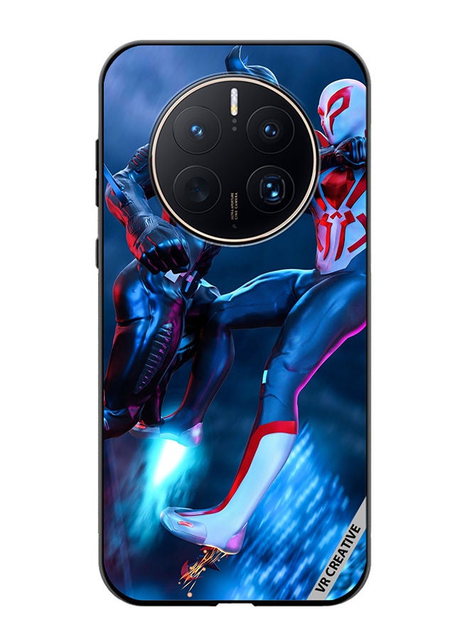 VR CREATIVE Protective Case Cover For Huawei Mate 50 Pro Spiderman Vs Batman Design Multicolour - Image 1