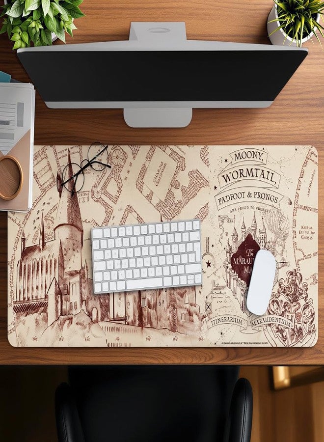 ConQuest Journals Harry Potter Marauder's Map Desk Mat, Oversized Gaming Desk Pad, Home Office, XXL Computer Mousepads, Waterproof Neoprene Fabric Surface, Non-Slip Rubber Backing, Officially Licensed - Image 3