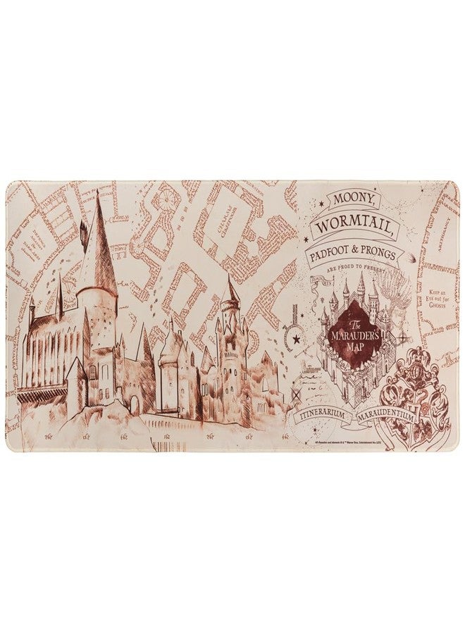 ConQuest Journals Harry Potter Marauder's Map Desk Mat, Oversized Gaming Desk Pad, Home Office, XXL Computer Mousepads, Waterproof Neoprene Fabric Surface, Non-Slip Rubber Backing, Officially Licensed - Image 1