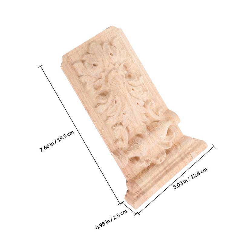 Unfinished Wood Carved Corbel European Style Corbel Bracket Decorative Wood Corbel Carved Wood Bracket for Enhancing Doorways Furniture Decor - Image 2