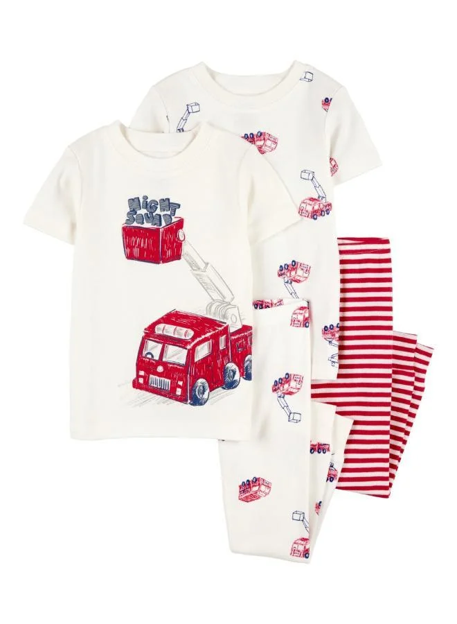 كارترز طقم بيجامات مطبوعة للأطفال  قطع