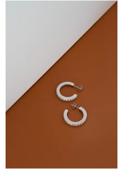 Karen Millen Small Crystal Hoop Earring  - Image 3