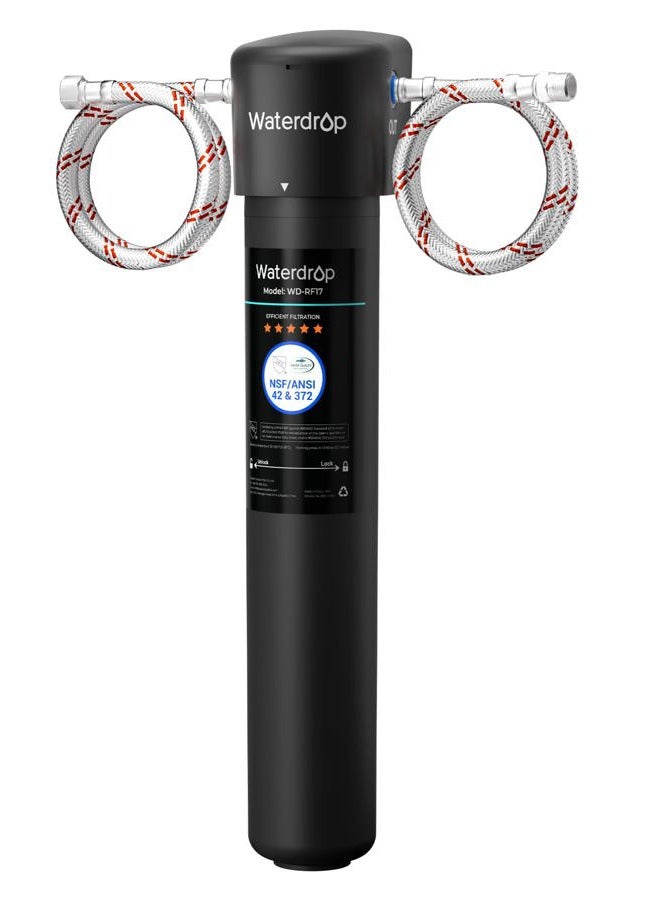 17UA Under Sink Water Filter System, Main Faucet Under Counter Water Filtration System, Reduce Chlorine, Lead, Bad Taste & Odor, 3 Years Ultra Long Lifetime, USA Tech