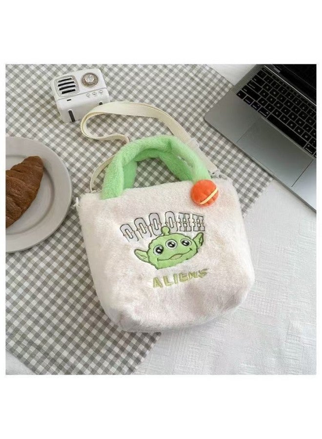 Letter Square Bag Blue And White Bear Bag Donald Duck Chain Strawberry Chain Handbag Doll Doll Machine Grab Gift-Specifications:Pudding Cartoon Portable  - Image 3