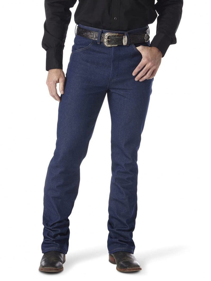 WranglerMen'sCowboy Cut Slim Fit Traditional Bootcut Jean Navy34W x 32L - Image 4