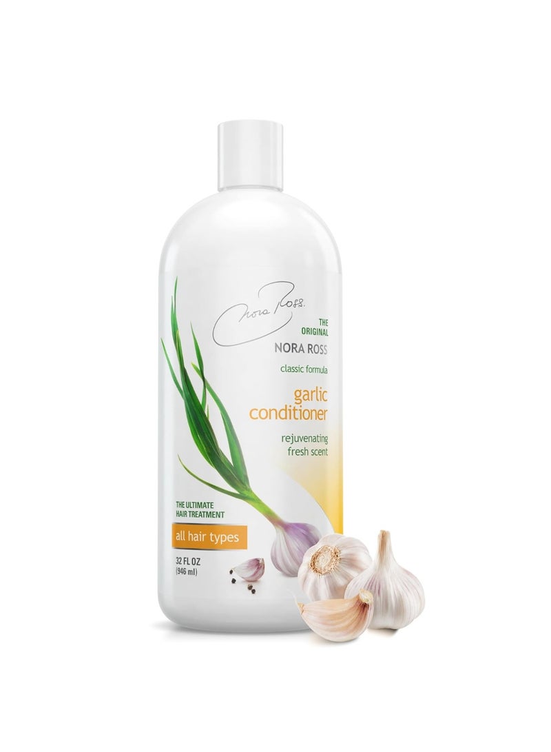 Nora Ross, Inc. Nora Ross Garlic Extract Conditioner with Sesame Seed Oil – Deep Hair Conditioner for Dry, Damaged Hair – Paraben-Free Hydrating & Conditioning Treatment for Men & Women – 32oz  - Image 4